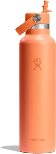 Miniatura 10 de Hydro Flask Botella de agua – Acero inoxidable aislado – Tapa flexible con pajita de boca estándar, antiderrames, a prueba de fugas y recargable