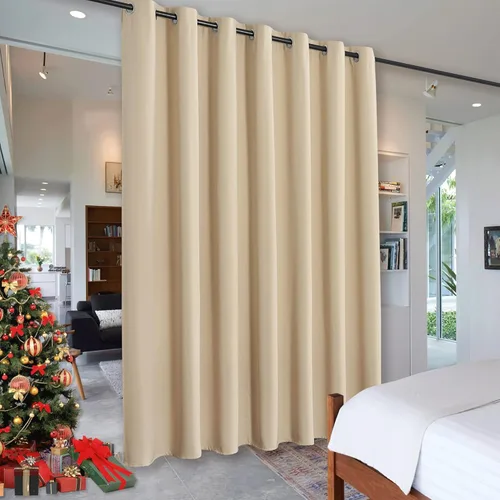 Miniatura 142 de RYB HOME - Cortinas extra largas con bloqueo de luz, persianas opacas insonorizadas para privacidad para cine en casa, oficina, fondo de patio, sala