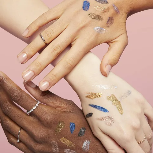 Miniatura 5 de e.l.f. Sombra de ojos líquida con purpurina, larga duración, secado rápido, opaca, sombra de ojos a base de gel para crear un aspecto de ojos Ojos