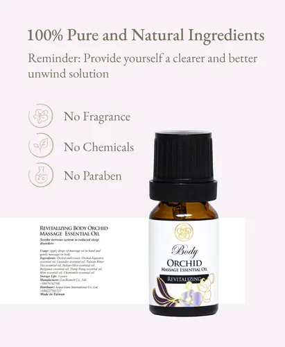 Miniatura 3 de Mezcla de aceites esenciales 100% orgánicos para masajes, cuidado del hogar, aromaterapia, ingredientes naturales - orquídea, lavanda, bergamota