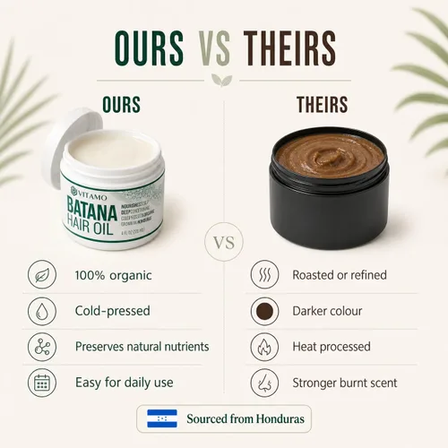 Miniatura 5 de Vitamo Aceite natural para el crecimiento del cabello Batana 100% orgánico, puro Elaeis Oleifera, prensado en frío para máxima potencia, tratamiento