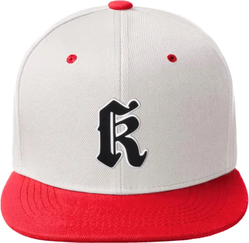 Miniatura 1487 de Daxton Gorra clásica con visera de billete plano con letras del alfabeto inglés antiguo de la A a la Z