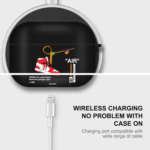 Miniatura 4 de Gedicht Funda para Airpods Pro con cordón, bonitos zapatos deportivos de dibujos animados, funda protectora de TPU suave resistente para Apple