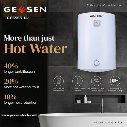 Miniatura 2 de Calentador de Agua Eléctrico de Almacenamiento de 50 Litros, RV TR Ducha Impermeabilizada para Remolque Infinito Compacto de Punto de Uso, Ducha