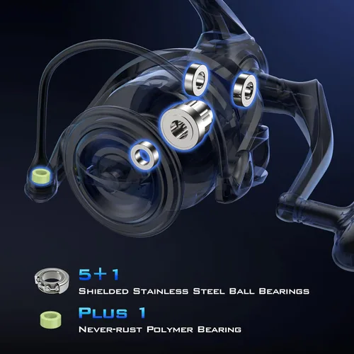 Miniatura 6 de KastKing Kapstan Elite Saltwater Spinning Fishing Reel, Up to 55LBs Max Drag, IPX6 Waterproof & Corrosion-Resistant Bearing System - Ideal Fishing