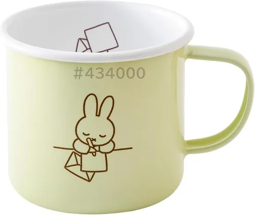 Taza Miffy Pastel 3.1 in Gris Pálido Verde pálido