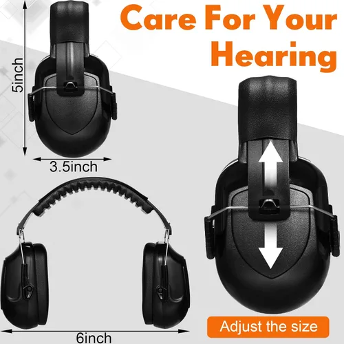 Miniatura 2 de Yunsailing Auriculares de reducción de ruido NRR 28dB Protección auditiva Orejeras Protección Auriculares para Disparo Construcción