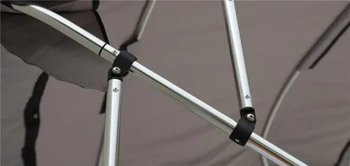 Miniatura 5 de Parte superior Bimini de aluminio gris claro de 3 arcos compatible con Monterey 248 LS MONTURA CUDDY para modelos años 2002-2006