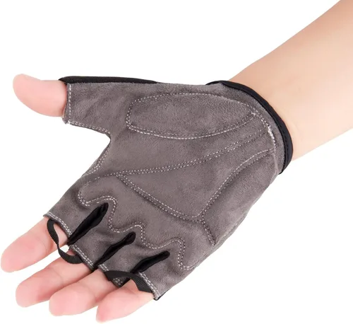 Miniatura 8 de Guantes para bicicleta de BOODUN con almohadilla de espuma amortiguadora de golpes y respirable, guantes con medio dedo, B-001