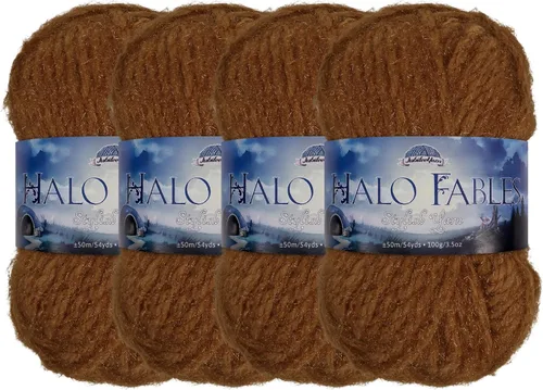 Miniatura 53 de JubileeYarn Halo Fables Yarn - 100g/Skein Bulky Polyester - North Wind Sun - 2 Skeins