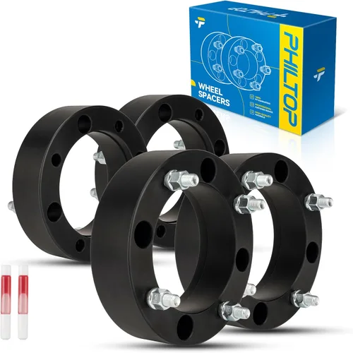Miniatura 101 de PHILTOP Espaciador de rueda de 4 x 4 de 2 pulgadas, espaciadores de rueda centrados en las lengüetas para Polaris Trail Boss 330 2003-2013, Trail