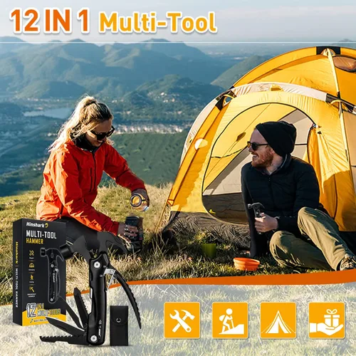 Miniatura 6 de Regalos para hombres, multiherramienta 12 en 1, regalos de aniversario de cumpleaños para hombres, papá, marido, él, abuelo, regalo único para papá