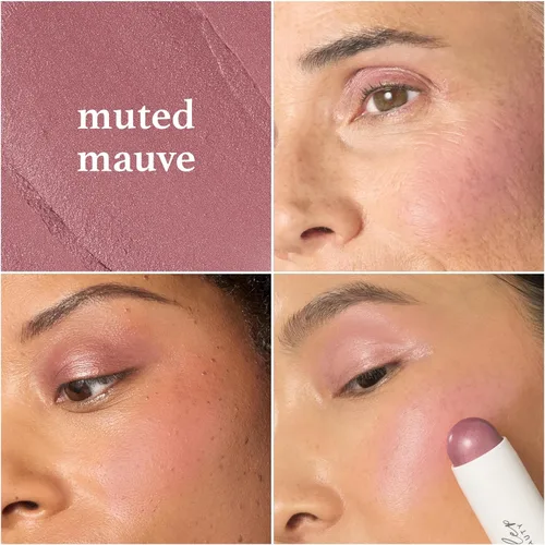 Miniatura 2 de Julep Skip The Brush Barra de Rubor de Crema a Polvo - Malva Apagado - Color Mezclable y Acumulable - Barra de Maquillaje 2 en 1 para Rubor y Labios