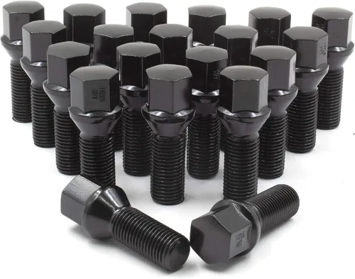 Wheel Accessories Parts Juego de 20 pernos de orejeta M14 x 1.25 14 x 1.25 para asiento de bellota, 0.669 in, hexagonal, 1.299 in de longitud de