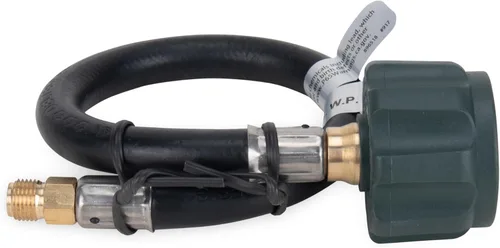 Miniatura 2 de Camco Conector de manguera de propano coleta de 12 pulgadas, conecta el cilindro de propano a un regulador de propano de caravana o remolque