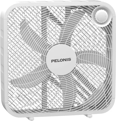 Miniatura 11 de PELONIS Ventilador de caja de 20 pulgadas – 3 velocidades, ventiladores de ventana, para piso o mesa, 25 pies/s, 2025 mejorado, lanzamiento de aire
