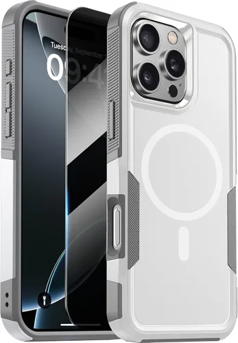 Miniatura 11 de Diaclara Funda diseñada para iPhone 12 Pro Max, [con protector de pantalla de privacidad] [antiespía] [protección contra caídas de grado militar]