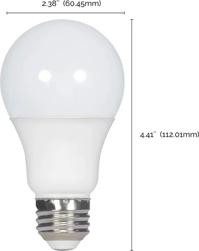 Miniatura 3 de Satco S11413 - Bombillas LED A19 de 9 W, 60 W de repuesto, 4000 K, 100