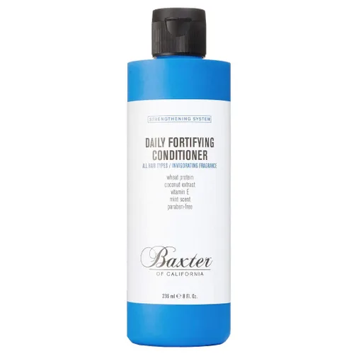 Baxter of California Acondicionador fortificante diario para hombres | Todo tipo de cabello | Hidrata y desenreda | Aroma a menta fresca | Guía de