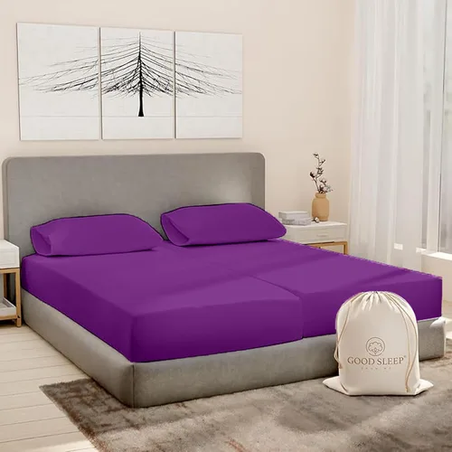 Miniatura 26 de Good Sleep Bedding Juego de sábanas tamaño individual, sábanas 100% algodón egipcio, suaves, 3 piezas, cama de calidad de hotel, juego de sábanas