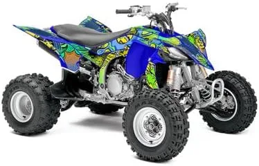 Miniatura 5 de All Years Raptor 350 Zany Blue Senge - Kit de gráficos compatible con Yamaha
