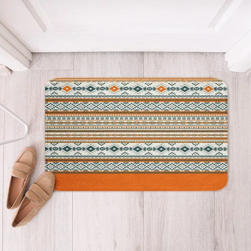 Miniatura 34 de Feelyou Aztec Bathroom Rugs Aztec Southwestern Printed Bath Mats for Bathroom Bohemian Bath Rugs for Shower Tub Cowboy Cowgirl Bathroom Accossories