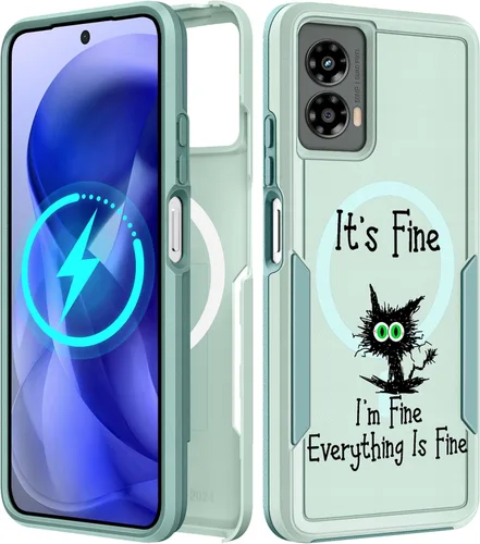 Miniatura 162 de Funda para Moto G 5G 2024 – Compatible con MagSafe para mujeres y niñas, bonita funda protectora magnética para teléfono, diseño femenino Kawaii