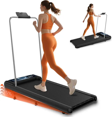 Miniatura 11 de Walking Treadmill Pad with Incline, Walking 2.5HP for Home and Office, 265Lbs Weight Capacity, Treadmill with APP & Remote Control, LED Display Negro