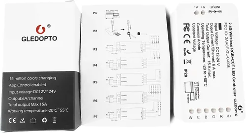 Miniatura 7 de GLEDOPTO Zigbee - Controlador RGBW RGBCCT 5 en 1 de tira de luz LED, compatible con SmartThings Hub, dispositivo Zigbee Zll Link Amazon Alexa Echo