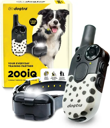 Miniatura 20 de Dogtra 200iQ Collar E de entrenamiento remoto – 100 niveles, tono, vibración, rango de 1/2 milla – Compacto, impermeable, control con una sola mano