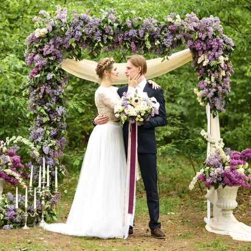 Miniatura 6 de Arcos de boda de 6.6 x 6.6 pies para ceremonia, soporte cuadrado de arco de globos de metal, soporte de telón de fondo para arco de boda para bodas