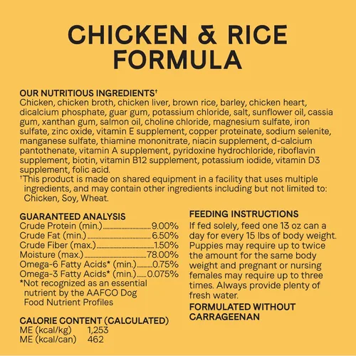 Miniatura 6 de Canidae All Life Stages - Alimento húmedo prémium para perros para todas las razas, todas las edades, receta de pollo y arroz, 13 onzas (caja de 6)