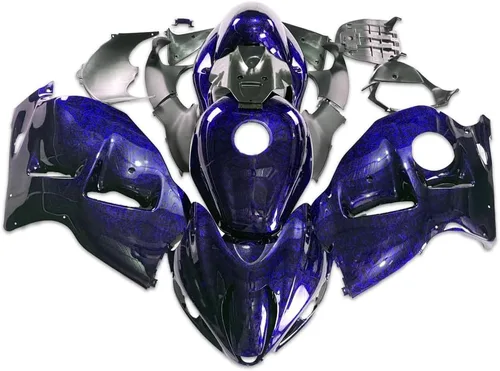 Miniatura 36 de Carenado completo azul mate para Suzuki 1997-2007 GSXR 1300 Hayabusa Gen1 inyección ABS plásticos posventa carrocería kit de carrocería 1998 1999
