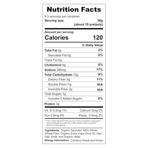 Miniatura 7 de Unique Snacks Brotados Splits Pretzels Germinados, Deliciosos Homestyle horneados, Certificado OU Kosher y sin OMG, Sin Sabor Artificial, Bolsa de 8