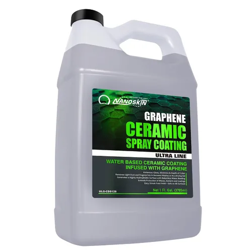 Nanoskin Revestimiento en Aerosol Cerámico de Grafeno de 1 Galón – Aerosol Súper Hidrofóbico a Base de Agua que Sustituye Ceras para Automóviles,