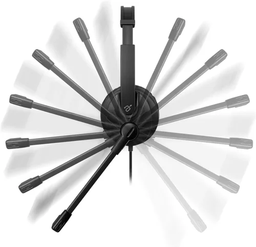 Miniatura 5 de Aluratek Auriculares estéreo USB con cable AWHU02FB - Auriculares sobre la oreja, con micrófono de cancelación de ruido, micrófono integrado, sonido