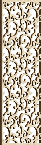 Miniatura 11 de Wheatland Paneles de pared decorativos de madera con calado, 9 3/8 pulgadas de ancho x 24 3/8 pulgadas de alto x 1/4 de alto, nogal