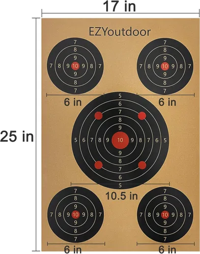 Miniatura 5 de EZYoutdoor Soporte de objetivo ajustable, objetivos de papel de varios tamaños, resistente y fácil de ensamblar, soporte de objetivo portátil