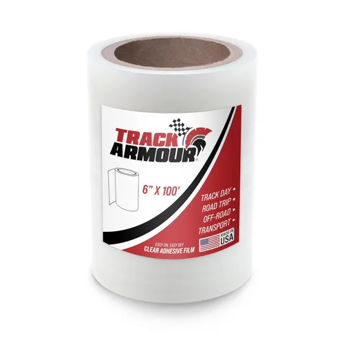 Miniatura 8 de [TRACKARMOUR] 3" x 100' - Película protectora temporal de pintura para automóvil, camión o motocicleta. Película adhesiva transparente para proteger