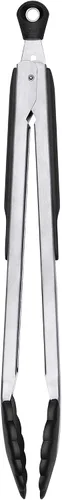 Miniatura 2 de OXO Good Grips - Pinzas de 12 pulgadas con cabezales de nailon y cucharón de nailon Good Grips, color negro, talla única
