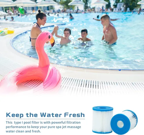 Miniatura 5 de Cartucho de filtro de piscina tipo I para piscinas sobre el suelo, 58093 Cartucho de filtro de repuesto para filtro de piscina, elementos de filtro