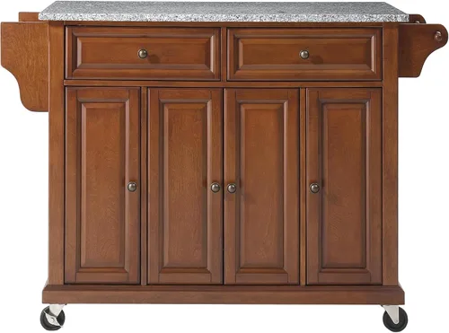 Miniatura 26 de Crosley Furniture isla de cocina con ruedas, Madera, Negro