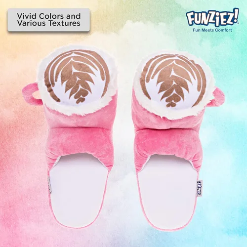 Miniatura 3 de Pantuflas de tacos mullidas para mujeres y hombres, café, piña, divertidos zapatos de casa para interiores y exteriores, pizza, aguacate