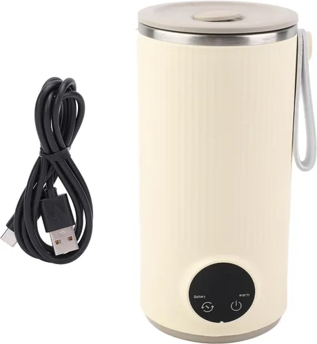 Miniatura 2 de Estink Hervidor eléctrico portátil, caldera de agua de viaje recargable por USB con agitador y calefacción 55C, batería de litio de 2 x 3000 mAh