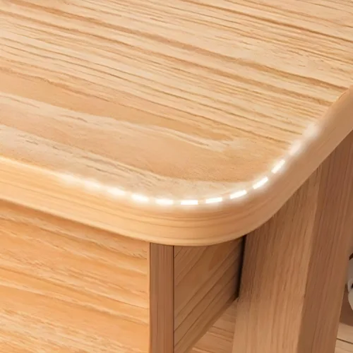 Miniatura 5 de Escritorio escandinavo de estudio de oficina, escritorio contemporáneo para computadora, escritorio de trabajo con base de madera de nogal, nogal