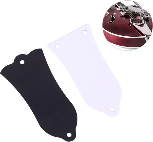Miniatura 2 de EXCEART Cubierta de varilla de armadura de guitarra negra, 2.40 x 1.04 pulgadas, repuesto para guitarra eléctrica, accesorios de diseño ergonómico