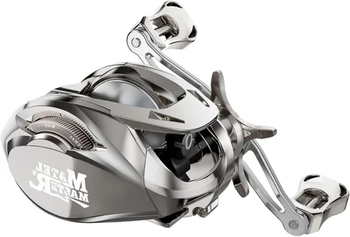 HAUT TON Matel Master Advanced Version Baitcaster reels,6.2:1Gear Ratio,5+1Ball Bearing,Bait clickers,12Lb Drag System Fishing Reels,for