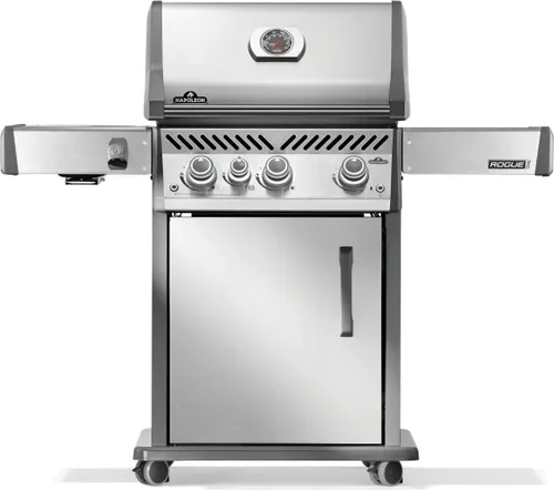 Miniatura 11 de Napoleon Rogue PRO 425 Parrilla de gas propano con quemador lateral infrarrojo, negro, parrilla duradera de 4 quemadores para patio trasero