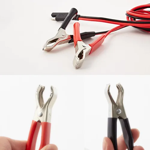 Miniatura 3 de Arnés de cables con abrazaderas SAE a pinzas de cocodrilo interruptor de encendido y apagado Cable de extensión de desconexión rápida