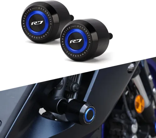 Miniatura 11 de Modeer Para YZF R7 2021-2023 2024 2025 extensión de soporte lateral de motocicleta Ampliar placa Pad yzf r7 yzfr7 r 7 Accesorios Color Azul